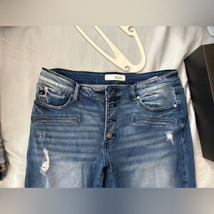 Stylish Blue Distressed Jeans